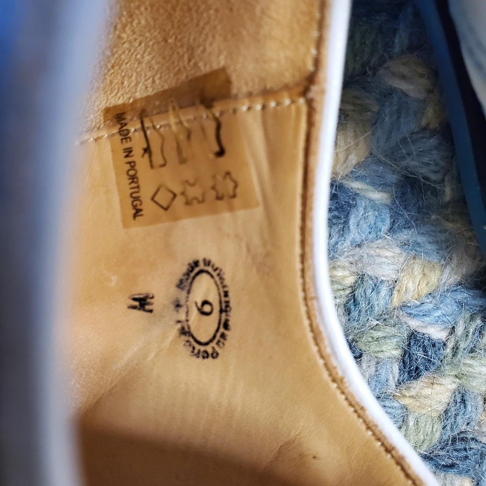John Fluevog Light Blue and White Buckle Oxfords - Picture 6 of 6